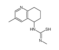 1-methyl-3-(3-methyl-5,6,7,8-tetrahydroquinolin-5-yl)thiourea结构式