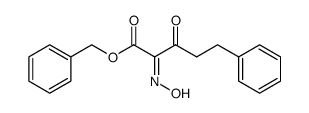 2-[(E)-Hydroxyimino]-3-oxo-5-phenyl-pentanoic acid benzyl ester结构式