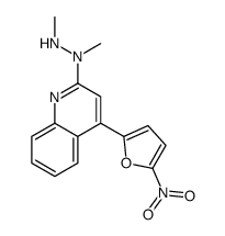 1,2-dimethyl-1-[4-(5-nitrofuran-2-yl)quinolin-2-yl]hydrazine结构式