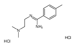 2-[amino-(4-methylphenyl)methylidene]azaniumylethyl-dimethylazanium,dichloride Structure