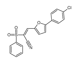 (E)-2-(benzenesulfonyl)-3-[5-(4-chlorophenyl)furan-2-yl]prop-2-enenitrile图片