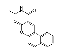 N-ethyl-3-oxobenzo[f]chromene-2-carboxamide Structure