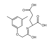 (2S)-2-[[2-(3,5-dimethylphenoxy)acetyl]amino]pentanedioic acid Structure