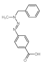 4-(benzyl-methyl-amino)diazenylbenzoic acid structure