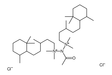 [acetyl-[dimethyl-[3-methyl-5-(2,2,6-trimethylcyclohexyl)pentyl]azaniumyl]amino]-dimethyl-[3-methyl-5-(2,2,6-trimethylcyclohexyl)pentyl]azanium,dichloride结构式