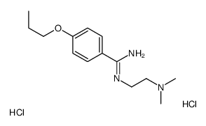 2-[amino-(4-propoxyphenyl)methylidene]azaniumylethyl-dimethylazanium,dichloride结构式