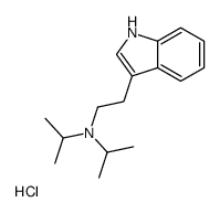 2-(1H-indol-3-yl)ethyl-di(propan-2-yl)azanium,chloride Structure