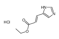 ethyl 3-(1H-imidazol-4-yl)acrylate monohydrochloride结构式