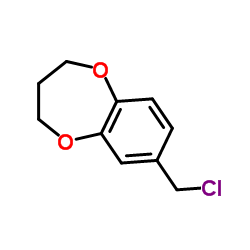 7-(Chloromethyl)-3,4-dihydro-2H-benzo[b][1,4]dioxepine Structure