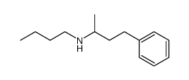 N-butyl-(1-methyl-3-phenyl)propylamine结构式