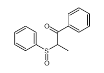 2-(benzenesulfinyl)-1-phenylpropan-1-one Structure