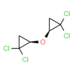 (2R)-1,1-Dichloro-2α-[[(2S)-1,1-dichlorocyclopropan-2-yl]oxy]cyclopropane Structure