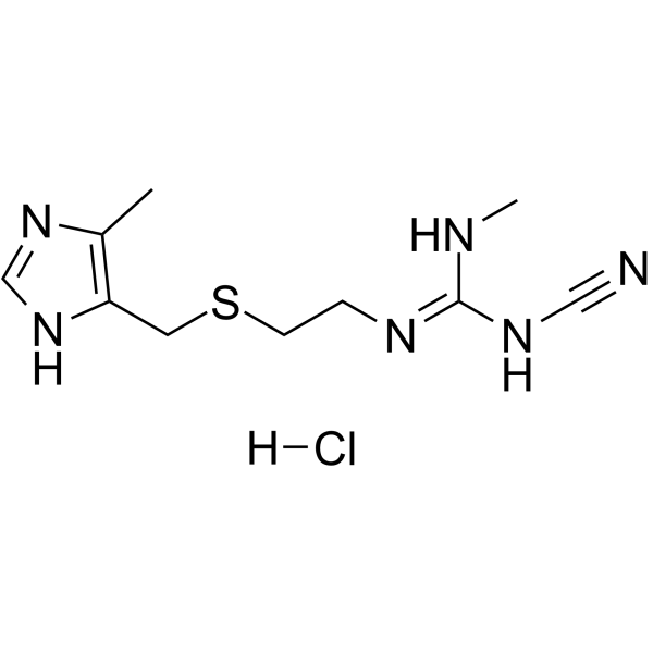 Cimetidine hydrochloride Structure