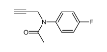 N-(4-fluoro-phenyl)-N-prop-2-ynylacetamide结构式