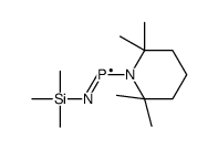 (2,2,6,6-tetramethylpiperidin-1-yl)-trimethylsilyliminophosphane结构式