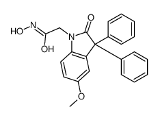 N-hydroxy-2-(5-methoxy-2-oxo-3,3-diphenylindol-1-yl)acetamide Structure