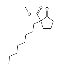 2-(carbomethoxy)2-n-octylcyclopentanone Structure