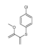 1-chloro-4-(3-methoxybuta-1,3-dien-2-ylsulfanyl)benzene结构式