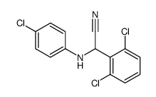 [(4-chlorophenyl)amino](2,6-dichlorophenyl)acetonitrile Structure