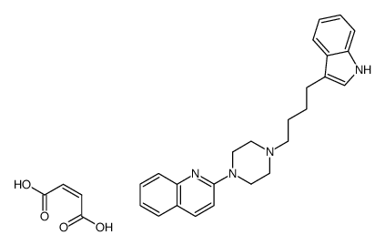 2-{4-[4-(1H-Indol-3-yl)-butyl]-piperazin-1-yl}-quinoline; compound with (Z)-but-2-enedioic acid Structure