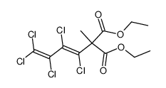 diethyl (pentachlorobutadienyl)methylmalonate结构式