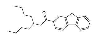 3-butyl-1-(9H-fluoren-2-yl)heptan-1-one结构式