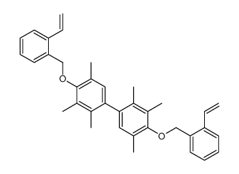 4-[(2-ethenylphenyl)methoxy]-1-[4-[(2-ethenylphenyl)methoxy]-2,3,5-trimethylphenyl]-2,3,5-trimethylbenzene Structure