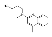 1-Propanol,3-[methyl(4-methyl-2-quinolinyl)amino]-(9CI) structure