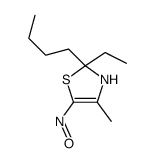 2-butyl-2-ethyl-4-methyl-5-nitroso-3H-1,3-thiazole Structure