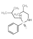 2-methyl-N-[(2-methylpropylamino)-phenyl-phosphinothioyl]propan-1-amine结构式