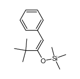 ((3,3-dimethyl-1-phenylbut-1-en-2-yl)oxy)trimethylsilane结构式