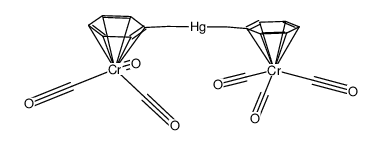 bis(benzylchromiumtricarbonyl)mercury Structure