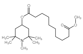 Methyl 1,2,2,6,6-pentamethyl-4-piperidyl sebacate structure