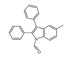 5-methyl-2,3-diphenylindole-1-carbaldehyde Structure