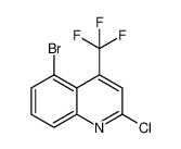 5-BROMO-2-CHLORO-4-TRIFLUOROMETHYL-QUINOLINE结构式