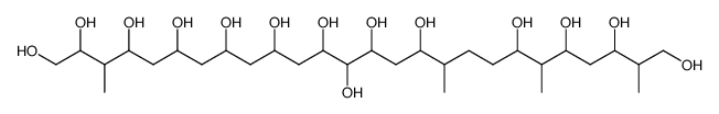 1,2,4,6,8,10,12,13,14,16,20,22,24,26-Tetradecahydroxy-3,17,21,25-tetramethylhexacosan Structure