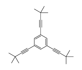 1,3,5-tris(3,3-dimethylbut-1-ynyl)benzene结构式