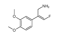 2-(3,4-dimethoxyphenyl)-3-fluoroallylamine结构式