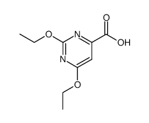 2,6-diethoxy-pyrimidine-4-carboxylic acid Structure