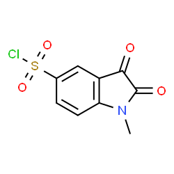 1-METHYL-2,3-DIOXOINDOLINE-5-SULFONYL CHLORIDE结构式