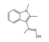 syn-1,2-dimethyl-3-acetylindole oxime结构式