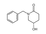 (S)-1-benzyl-5-hydroxypiperidin-2-one结构式