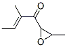 2-Buten-1-one,2-methyl-1-(3-methyl-2-oxiranyl)-结构式