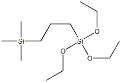 (3-三甲基硅基丙基)三乙氧基硅烷结构式