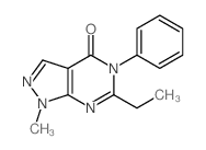 3-ethyl-9-methyl-4-phenyl-2,4,8,9-tetrazabicyclo[4.3.0]nona-2,7,10-trien-5-one Structure