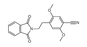 1-(2,5-dimethoxy-4-cyanophenyl)-2-(phthalimidoamino)ethane结构式