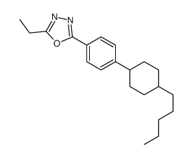 2-ethyl-5-[4-(4-pentylcyclohexyl)phenyl]-1,3,4-oxadiazole结构式