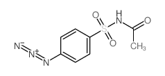 [4-(acetylsulfamoyl)phenyl]imino-imino-azanium结构式