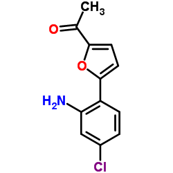 1-[5-(2-AMINO-4-CHLORO-PHENYL)-FURAN-2-YL]-ETHANONE结构式