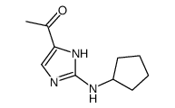 1-[2-(cyclopentylamino)-1H-imidazol-5-yl]ethanone Structure